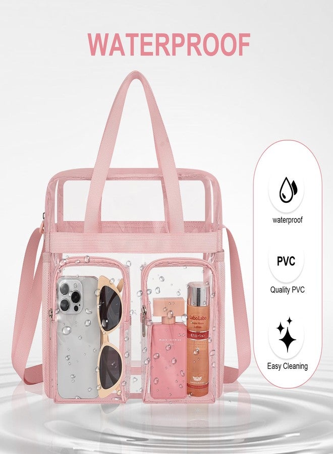 Oraben Clear Bag for Stadium Events 12x6x12 Clear Tote Bag for Women Transparent Lunch Bag for Work Sports Concert - Image 2